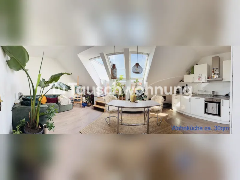 Tauschwohnung: Dachgeschosswohnung mit Südterrasse und Ausblick — photo 1